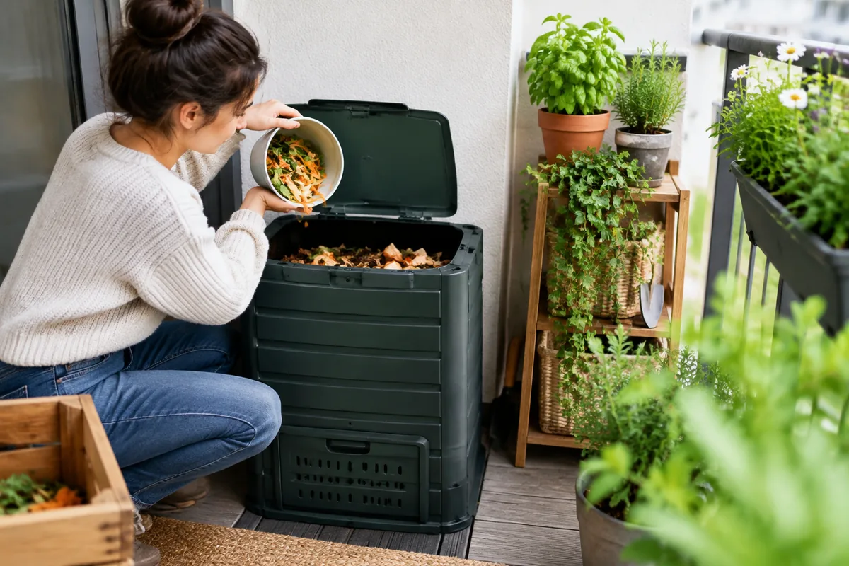 Comment choisir un composteur pour un petit jardin ou un balcon
