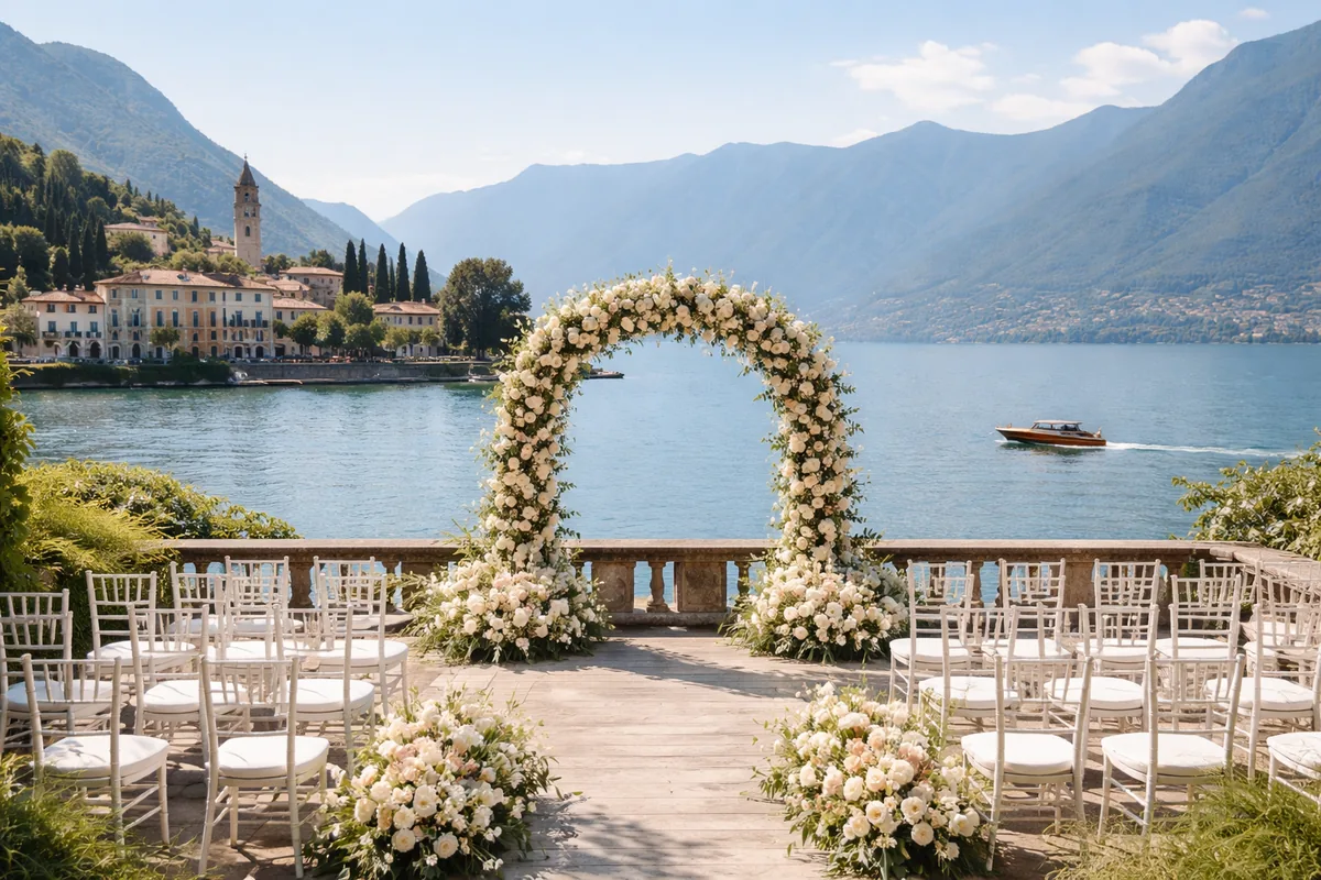 Comment choisir le lac de Côme pour un mariage sur mesure dans une ville historique
