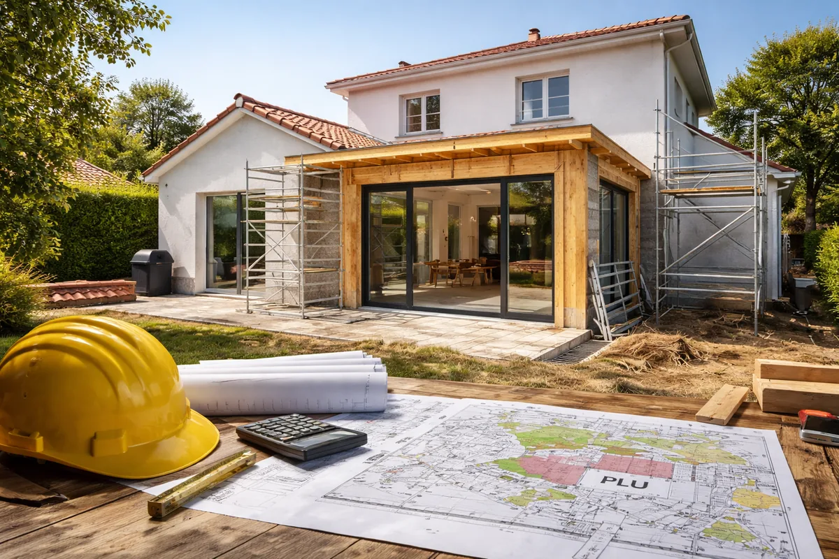 Comment le PLU affecte-t-il le budget d'une extension de maison ?